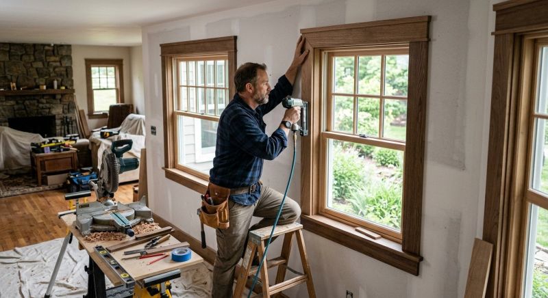 Custom Wood Trim Installation in Kansas City, KS