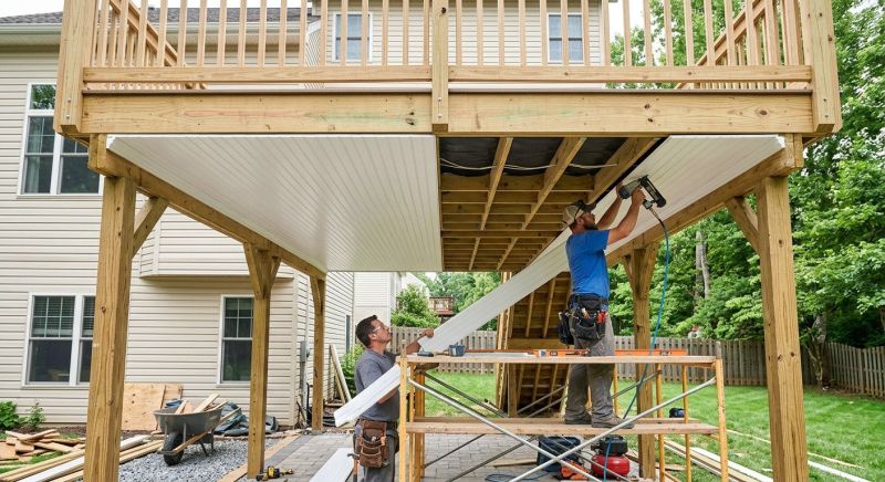Deck Ceiling Installation in Olathe, KS
