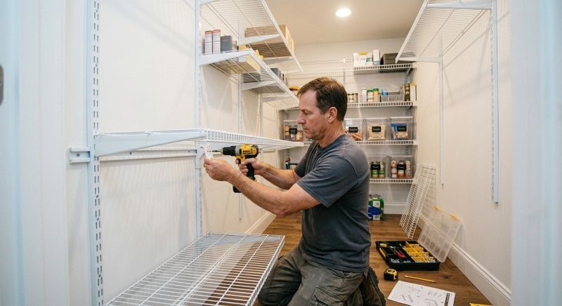 Overhead Shelving Installation in Raleigh, NC