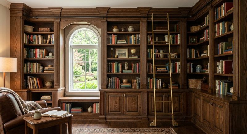 Custom Bookshelves Installation in Charlotte, NC