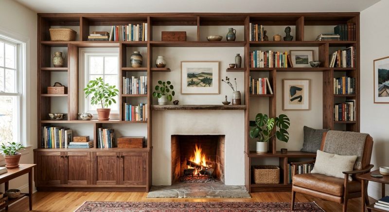 Fireplace Cabinet Installation in Charlotte, NC