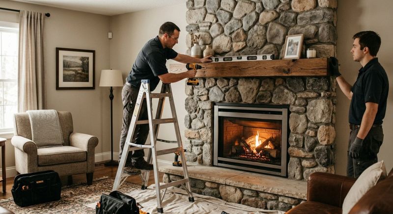 Fireplace Mantel Installation in Kansas City, KS