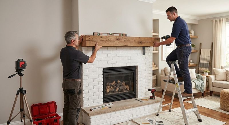 Fireplace Mantel Installation in Wilmington, NC