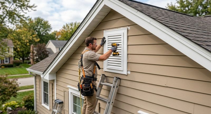 Gable Vent Installation in Conroe, TX