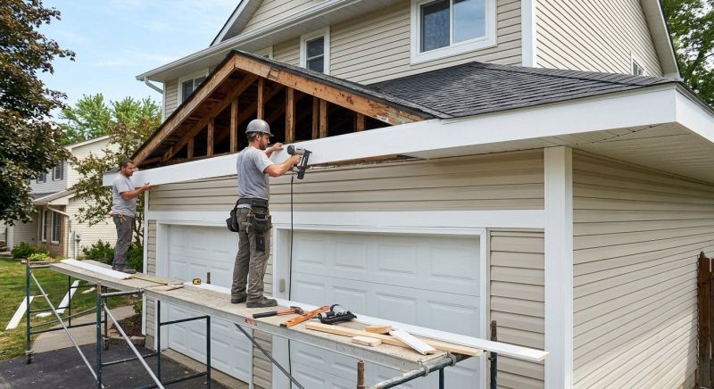 Garage Fascia Replacement in Olathe, KS