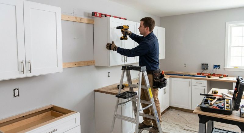 Glazed Cabinets Installation in Dayton, OH