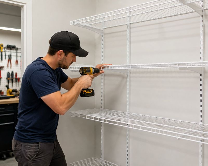 Overhead Shelving Installation in Raleigh, NC