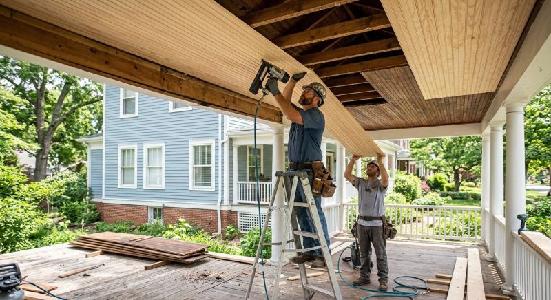 Porch Ceiling Replacement in Alpharetta, GA