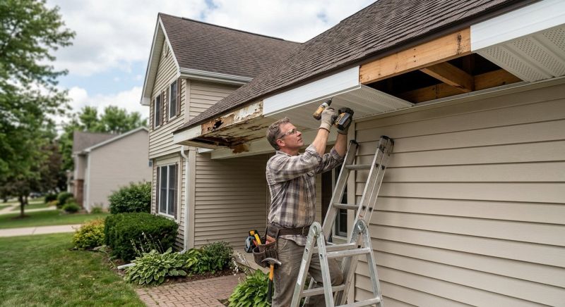Soffit Damage Repair in Conroe, TX
